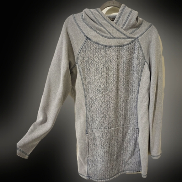 Prana Sweaters - Prana Gray Women's Long Sweatshirt Light Blue Grey Large